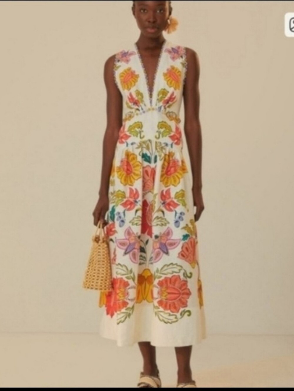 Farm Rio Floral Insects Mididress - Picture 5 of 5